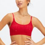 Fabletics cereja doce 420HR1524 sutiã de renda sem costura mulheres