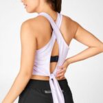 Fabletics céu roxo urze 420HR2375 tanque de areia mulheres