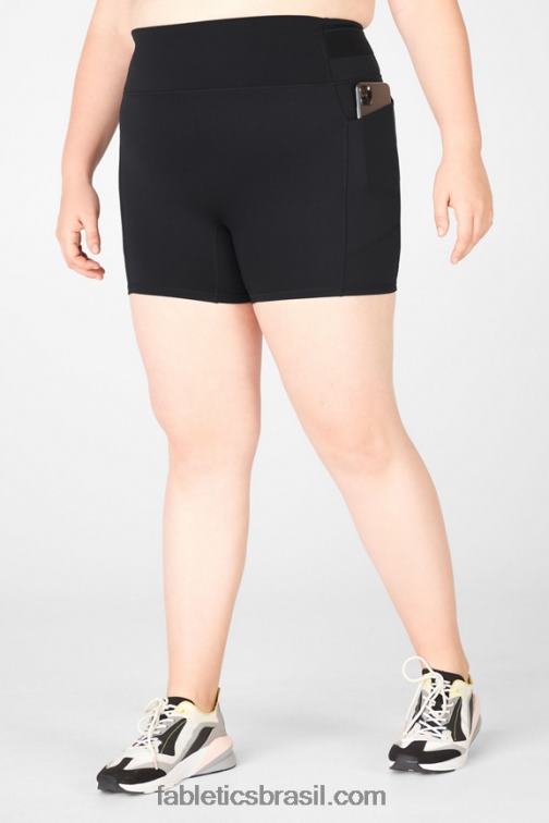 Fabletics cheetah ondulado/iluminador 420HR575 short cintura alta motion365 bolso 5" mulheres - Image 4