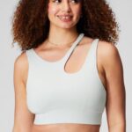 Fabletics cinza menta 420HR1735 sutiã esportivo de médio impacto callie mulheres