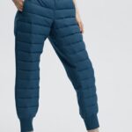 Fabletics cinza menta/oliva 420HR161 aspen puffer jogger mulheres
