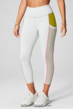 Fabletics cinza menta/oliva 420HR766 capri cintura alta powerhold on-the-go 44 mulheres - Image 2