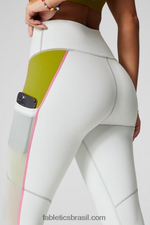 Fabletics cinza menta/oliva 420HR766 capri cintura alta powerhold on-the-go 44 mulheres - Image 3