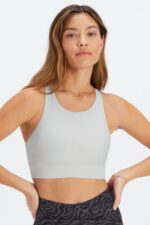 Fabletics cinza mineral 420HR1341 sutiã esportivo antiderrapante 90 mulheres - Image 2