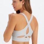 Fabletics cinza mineral 420HR1341 sutiã esportivo antiderrapante 90 mulheres