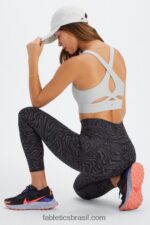Fabletics cinza mineral 420HR1341 sutiã esportivo antiderrapante 90 mulheres - Image 3