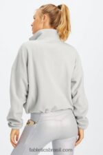 Fabletics cinza mineral 420HR2778 rayne polar polar com zíper mulheres - Image 2