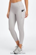 Fabletics cinza mineral 420HR960 capri cintura alta oasis pureluxe mulheres - Image 2
