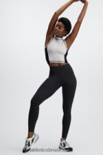 Fabletics cinza/preto 420HR2302 giana tanque mock pescoço mulheres - Image 4