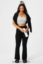 Fabletics cinza urze macio 420HR1508 bralette midi sem costura em nuvem mulheres - Image 3