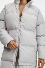 Fabletics cinzas 420HR2806 casaco puffer de tempestade ii mulheres - Image 3