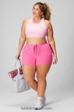Fabletics clássico cinza urze/branco 420HR244 aquele curto 3'' mulheres - Image 3
