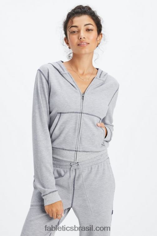 fabletics_classico_cinza_urze_estanho_420hr2496_moletom_waffle_com_ziper_mulheres.jpg Fabletics clássico cinza urze/estanho 420HR2496 moletom waffle com zíper mulheres - Image 1