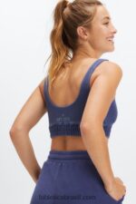 Fabletics cobalto profundo/babosa 420HR1591 sutiã de lã nala mulheres - Image 2