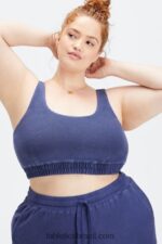 Fabletics cobalto profundo/babosa 420HR1592 sutiã de lã nala mulheres