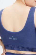 Fabletics cobalto profundo/babosa 420HR1592 sutiã de lã nala mulheres - Image 3