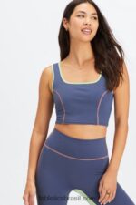 Fabletics cobalto profundo multi 420HR2274 tanque de sutiã embutido catalina mulheres