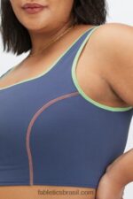 Fabletics cobalto profundo multi 420HR2275 tanque de sutiã embutido catalina mulheres - Image 3