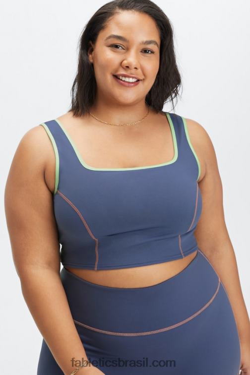 Fabletics cobalto profundo multi 420HR2275 tanque de sutiã embutido catalina mulheres - Image 1