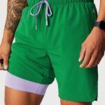 Fabletics colocando verde 420HR3183 aquele curto (alinhado) 142 homens