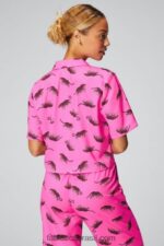 Fabletics corações selvagens 420HR1988 botão de dormir para baixo mulheres - Image 2