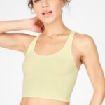 Fabletics creme de limão 420HR2338 regata de malha rylee mulheres