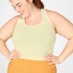 Fabletics creme de limão 420HR2339 regata de malha rylee mulheres