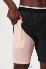 Fabletics creme de manteiga preto/rosa 420HR3133 o fundamental curto ii (alinhado) 134 homens - Image 2