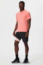 Fabletics creme de manteiga preto/rosa 420HR3133 o fundamental curto ii (alinhado) 134 homens - Image 5