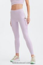 Fabletics creme de manteiga preto/rosa 420HR755 legging cintura alta powerhold on-the-go 42 mulheres - Image 3