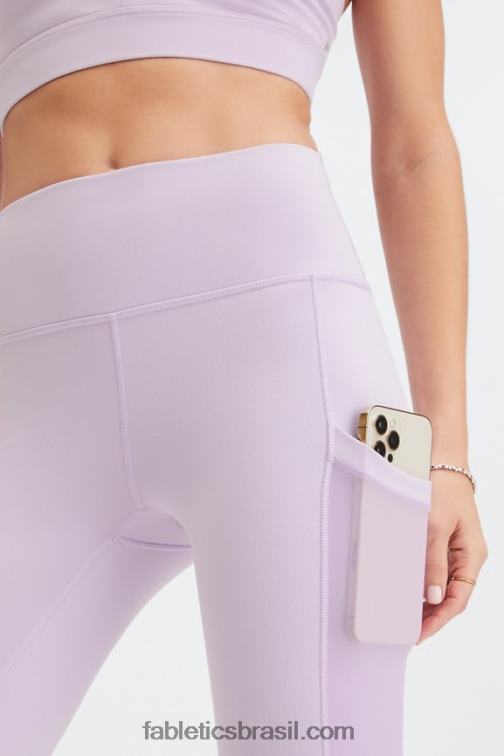Fabletics creme de manteiga preto/rosa 420HR755 legging cintura alta powerhold on-the-go 42 mulheres - Image 4