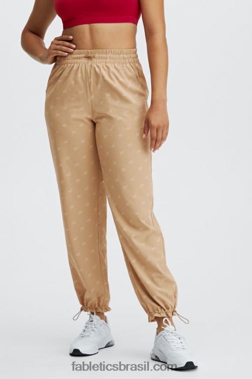 fabletics_cristal_azul_caqui_420hr129_calca_de_tecido_iggy_mulheres.jpg Fabletics cristal azul/caqui 420HR129 calça de tecido iggy mulheres - Image 1
