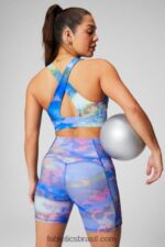 Fabletics cubo de gelo/logotipo de íris nebulosa 420HR282 oasis pureluxe cintura alta 6'' short 9 mulheres - Image 3