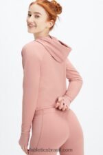 Fabletics desfiladeiro rosa 420HR2451 moletom com capuz oásis mulheres - Image 2