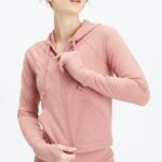 Fabletics desfiladeiro rosa 420HR2451 moletom com capuz oásis mulheres