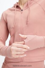 Fabletics desfiladeiro rosa 420HR2451 moletom com capuz oásis mulheres - Image 3