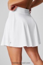 Fabletics elétrico lavado cereja/branco 420HR630 saia de babados mulheres - Image 2