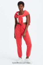 Fabletics elétrico lavado cereja/branco 420HR73 calça de moletom de lã forever mulheres - Image 4
