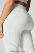 Fabletics escape rosa/logotipo 420HR650 define powerhold cintura alta 7/8 legging 21 mulheres - Image 3