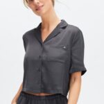 Fabletics estanho 420HR2032 botão de dormir para baixo mulheres