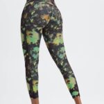 Fabletics estanho mármore zebra/prata reflexiva 420HR693 define powerhold cintura alta 7/8 legging 30 mulheres