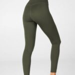 Fabletics exército 420HR1264 qualquer lugar motion365 legging cintura alta 87 mulheres