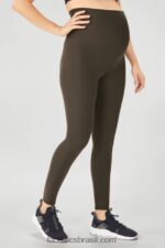 Fabletics exército 420HR1322 legging gestante cintura alta pureluxe mulheres