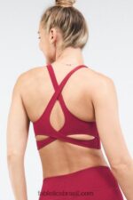 Fabletics explosão de cereja 420HR1645 sutiã em malha sem salto mulheres