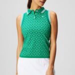 Fabletics fairway chateau jacquard 420HR2166 tanque polo sem costura mulheres