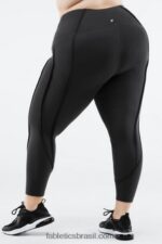 Fabletics fantasma/preto 420HR1272 contorno ultraluxe de cintura alta 7/8 mulheres