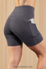Fabletics fantasma/preto 420HR286 oasis pureluxe cintura alta 6'' short 10 mulheres