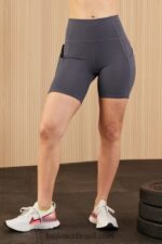 Fabletics fantasma/preto 420HR286 oasis pureluxe cintura alta 6'' short 10 mulheres - Image 3