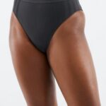 Fabletics ferro 420HR2857 cueca cintura alta em malha esculpida mulheres