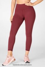 Fabletics ferrugem/cedro empoeirado/rosa pérola 420HR927 boost powerhold cintura alta 7/8 legging 73 mulheres - Image 3